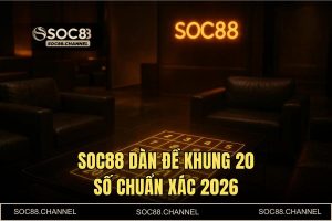 Dàn đề khung 20 số chuẩn xác: Bí kíp soi cầu AI bất bại tại SOC88 2026