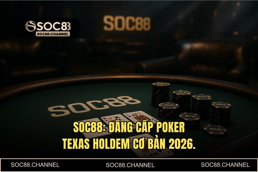 Poker Texas Hold'em Cơ Bản Tại SOC88: Chiến Thuật Sát Phạt Dành Cho Cao Thủ